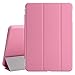 BESDATA Ultra Thin Magnetic Smart Cover (Wake/Sleep Function) & Clear Back Case for iPad Mini 2 / Mini 3 (with Retina Display) + Screen Protector + Cleaning Cloth + Stylus (Pink)