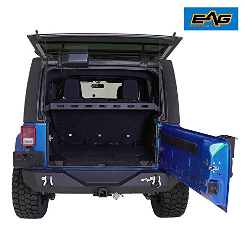 EAG Interior Rear Cargo Basket Rack Luggage Storage Carrier Fit for 20072018 Wrangler JK 4 Door