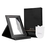 DUcare Folding Makeup Mirror, Portable Multi-used Cosmetic Mirror Black