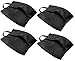 Bagail Travel Shoe Bags Set of 4 Lightweight Waterproof Nylon Storage Bag for Men & Women (Standard Size, Black (2 XL & 2 Standard))