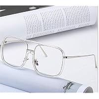 GONGFF Sunglasses Men and Women Big Box Siamese Sunglasses Transparent Glasses
