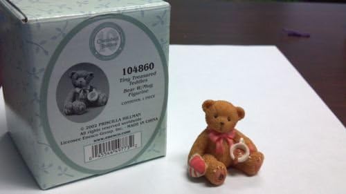 Cherished Teddies Tiny Treasured Teddies Bear w/ Mug Figurine 104860