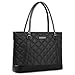 Laptop Tote Bag, DTBG 15.6 Inch Nylon Classic Diamond Pattern Travel Business Computer Shoulder Bag Carrying Briefcase Handbag for 15-15.6 Inch Laptop/Notebook/MacBook/Ultrabook/Tablet,Black