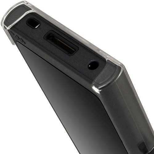 iGadgitz Clear PC Hard Back Case Cover for Sony Walkman NW-A35 NW-A40 NW-A45 MP3 Player Protective Shell + Screen Protector