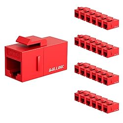 iwillink RJ45 Cat6 Keystone Coupler 25-Pack, Female