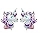 BALONAR 2pcs 43inch Unicorn Purple Balloons Birthday Party Decorations Supplies for Children's Birthday or Baby shower in Good Quality