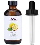 Now Foods Essential Oil, Lemon, 4 Fluid Ounce + 1 Glass Dropper