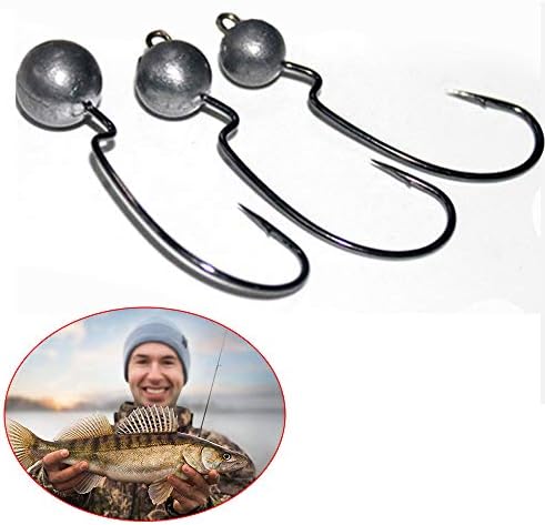 South Weekend Fishing Outdoor LotBaitholder Hook Jig Big Fishing Hooks Black HIgh Carbon Steel Fishook