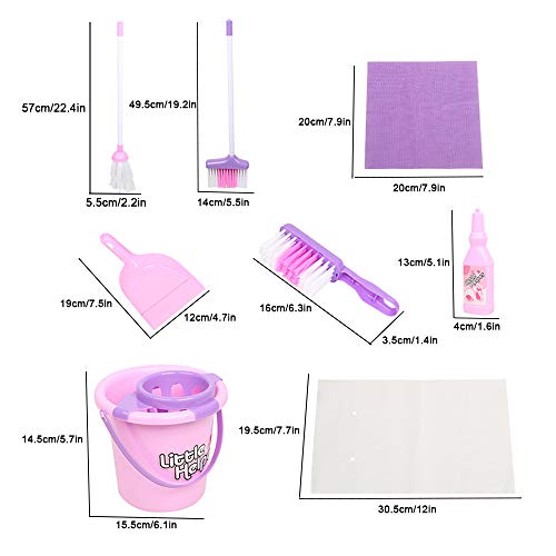 Cleaning Trolley Housekeeping Play Set - Childrens Portable Cleaning Set (US STOCK) - Thumbnail 4