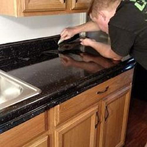 image for EZ FAUX DECOR Instant Blak GraniteCounter Top Film 36