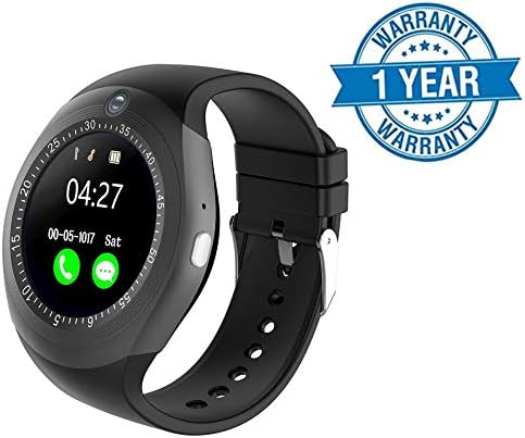 Elevea Y1S Touch Screen Smart Wrist Watch with Features Like Camera, Sim Card Slot, Whatsapp Facebook Etc