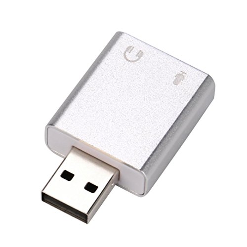 Mchoice Audio Adapter 3D Sound card 7.1 USB To 3.5mm mic headphone Jack Stereo Headset
