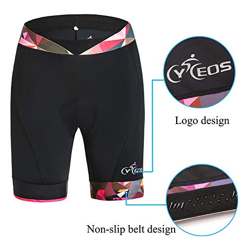 image for CYCEOS Women Bike Shorts with 4D Gel Padded Womens Cycling Shorts Bike