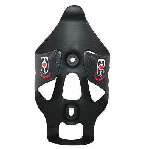 Opera Water Bottle Cage for Bike Ultralight and Strong Carbon Fiber Bicycle Water Bottle Holder -Pack of 2 (2 Pcs Matte Black)