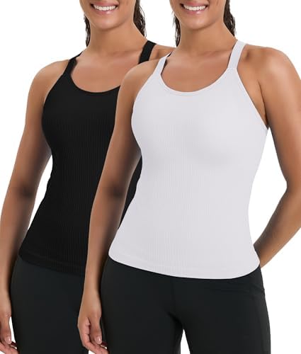 Amazon.com: Danskin Women's 2-Pack Airbrush Active Tank Top (US