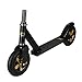 Xspec Aluminum Pro Stunt Dirt Kick Scooter Offroad Tires All Terrain Mountain, Matte Black & Gold, Oversized BMX Handlebars with 3-Bolt Clamp, Freestyle Fun Kids Outdoor Sports
