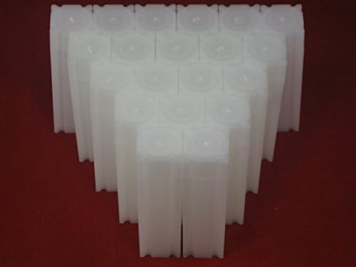 (20) Coinsafe Brand Square White Plastic (Dime) Size Coin Storage Tube Holders