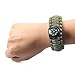 CAMPSNAIL Paracord Bracelet EDC Emergency Kit - Survival Kit with Firestarter, Compass, Fishing Gear for Outdoors and Survial (Army Green)