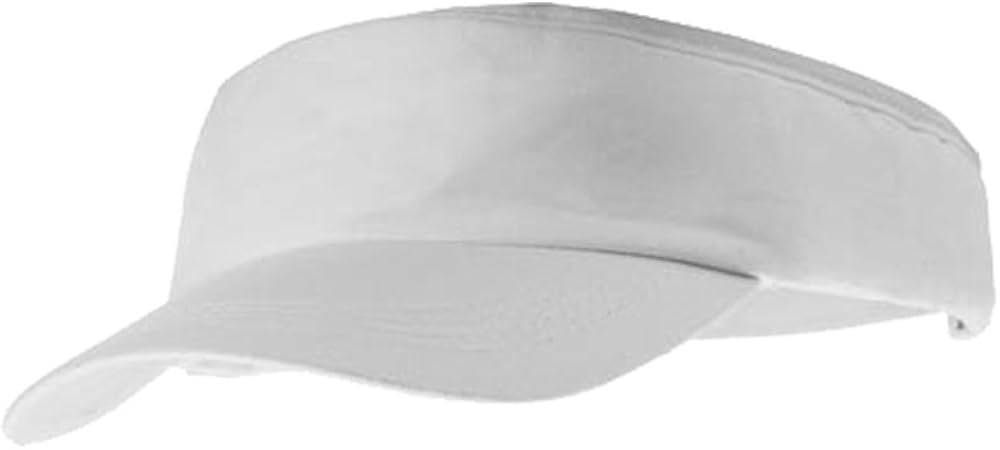 eBuyGB Adult Sun Visor - Unisex Sun Summer Sports Shade Cap Hat (White)