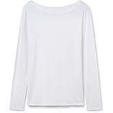 Intimissimi Woman's Long Sleeve Bateau Neck Top in Micromodal