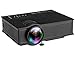1200 Lumens 800 480 Led Projector, Multimedia Portable Mini Lcd Projection Home Theater Cinema Support Hd 1080P Game video, For PC Laptop Iphone Galaxy Mac.