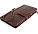 Genuine Natural Leather Case for iPhone 6 Plus + Book Wallet Magnet Closure Cover Handmade Business Luxury Cards Slots Brown Slim daviscase