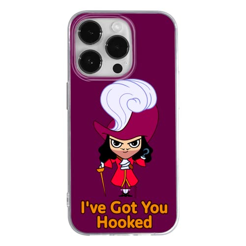 Ert Group Funda para teléfono móvil Apple iPhone 14 Pro Original y con Licencia Oficial de Disney con diseño James Hook 001 Adaptada a la Forma del teléfono móvil, Funda Hecha de TPU
