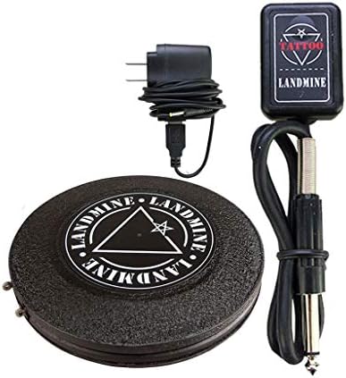 QQYTS Tattoo Machine Aluminum Wireless Foot Switch (Color : P215-1 Black)