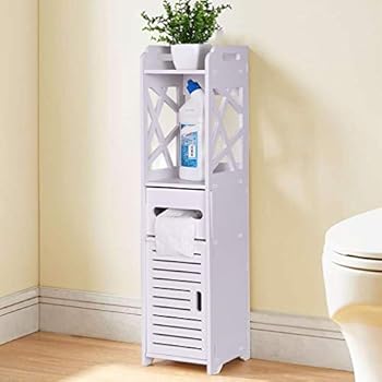 Home Garden Bathroom Cabinet Holder Bath Toilet Towel Cupboard Floor Storage Shelf Organizer Bath Caddies Storage
