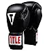 Title Classic Leather Elastic Training Gloves 2.0, Black, 18 oz