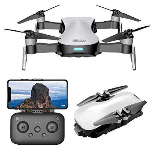 ZHCJH Drohne mit Kamera, GPS-Drohne mit Kamera 4K Live-Video, 110 ° einstellbare Weitwinkelkamera, Höhenlage, 3000M Kontrollbereich mit 3-Achsen-Selbststabilisierendem Kardanring