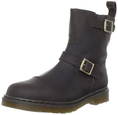 Amazon.com | Dr. Martens Men's Asher Motorcycle Boot, Dark