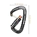 L-Rover Ultra Sturdy Twist Lock Climbing Carabiner Clips, Auto Locking and Heavy Duty Caribeaners, x2/24kN/5400-pound Rating for Hammocks, Rappelling,Working Safely at Height,Camping,Large Size