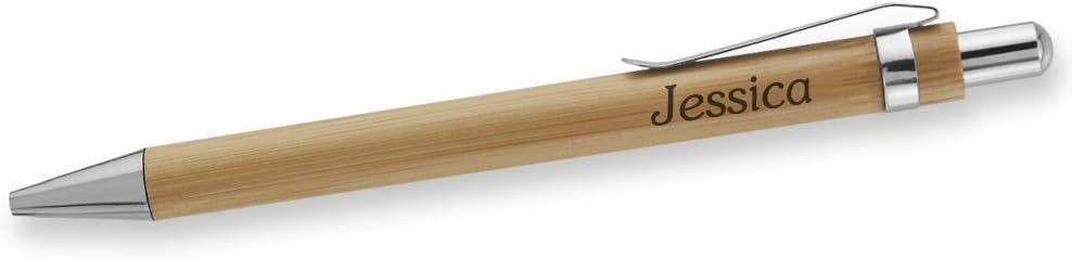 Eco-Friendly Bamboo Pen Laser Engraved Jessica