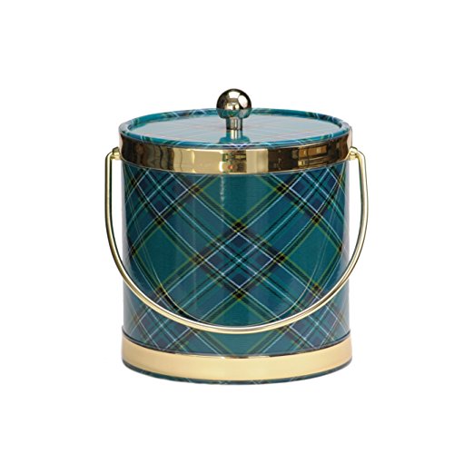 Mr. Ice Bucket Plaid Ice Bucket, 3 quart, Green