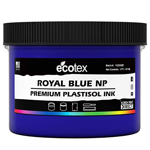 Ecotex Primary Ink Color KIT - Plastisol Ink for Screen Printing 6 Colors - 8 Oz Bottles