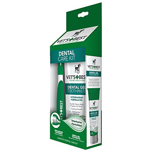 Vet's Best Complete Enzymatic Dental Care Gel & Toothbrush Kit for Dogs