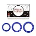 Male Cock Rings - Silicone Penis Ring Set - Sex Pleasure Rings for Erection Enhancing and Last Longer Orgasm - Blue