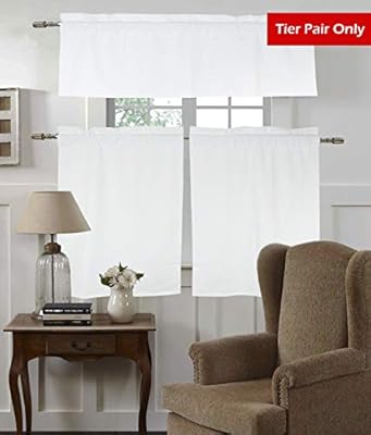 Tiny Break Kitchen Window And French Door Curtains Tier Pair 28 X