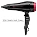 JINRI 1875W Negative Ionic Hair Dryer, Professional Salon Blow Dryer, Low Noise Fast Drying & Powerful AC Motor and Diffuser Comb for Men Women,3 Heat & 2 Speed Settings