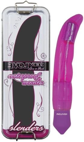 Waterproof Vibrating Evolved Slenders Wonder Soft Massager - Purple