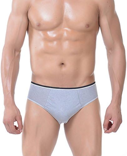 Vnto 5-Pcs Men's Disposable 100% Cotton Underwear For Travel Hotel Hospital emergencies ETC (X-Large 32-36 Inch Waist, Gray)