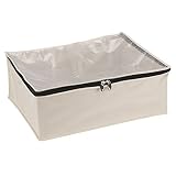 Household Essentials Cedarline Collection Natural Cotton Canvas Blanket Storage Bag
