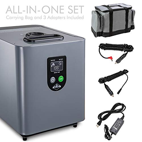 Hike Crew Portable Propane Water Heater & Shower Pump - Compact Outdoor Cleaning & Showering System w/LCD & Auto Safety Shutoff for Instant Hot Water While Camping, Hiking - Carry Case Included - Thumbnail 4