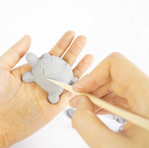 Mont Marte Modellier-Werkzeug aus Holz â 10 Doppelseitige Sculpting Werkzeuge in verschiedenen Formen â Ideal für das Bearbeiten von Ton – Bild 4