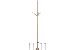 GOUNENGNAIL Copper Lightning Rod Kit with Down Conductor Clamp UL Listed for Roof, Protect Electrical Equipment, Great for House Tower Tank Roof Safety (1.7FT)
