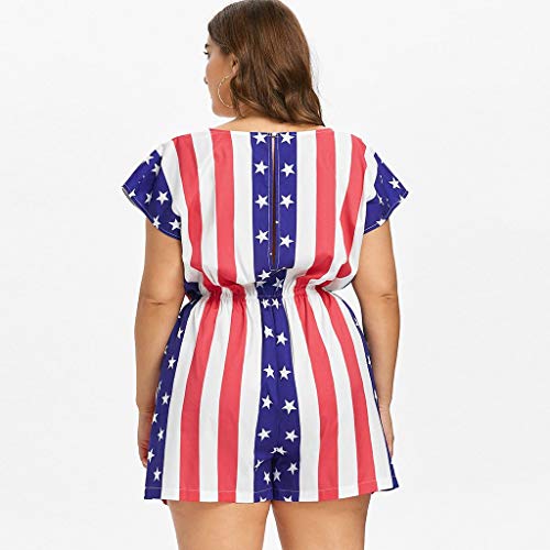 2 Women+Jumpsuit+Ladies+Patriotic+Pants