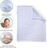 Clair de Lune Marshmallow Baby Blanket White 70x90cm Soft Plush view 3