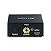 Audio Converter, Amanka Digital to Analog Audio Decoder with Digital Optical Toslink and Coaxial Inputs to Analog RCA and AUX 3.5mm (Headphone) Outputs Fiber Cable Included