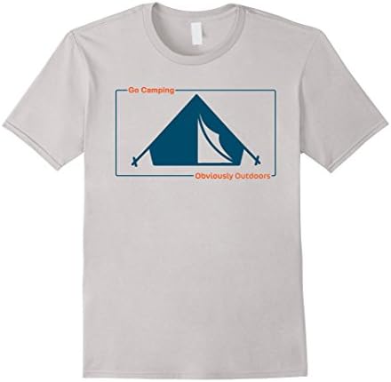Mens Go Camping 1001 by Obviously Outdoors Medium Silver